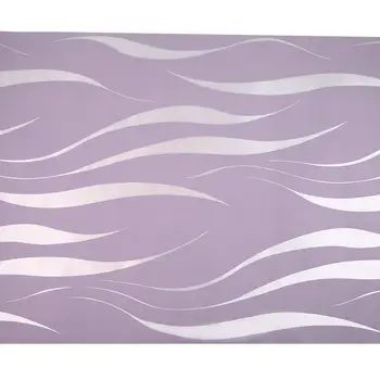 

10M 3D Home Improvement Non-Woven High-End Luxury Wave Flocking Wallpaper Rolls