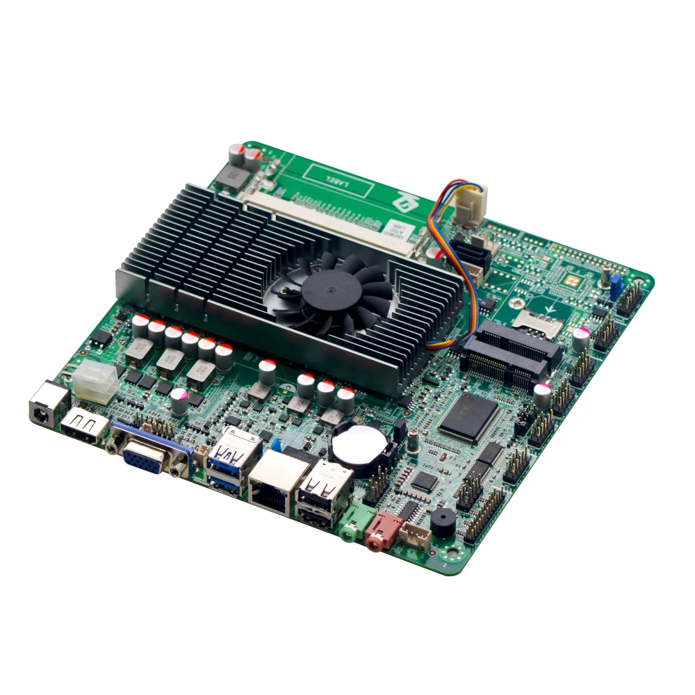  Ultra-thin Mini itx Motherboard Built in CPU A6 5345M HD Video Graph Processing APU USB 3.0 VGA RJ4