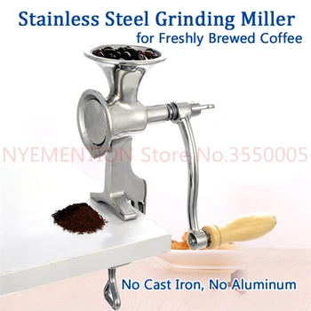 

Fresh Ground Coffee Grinding Miller Stainless Steel Flour Mill Pulverizer for Wheat Corn Flour Peanut Soybean Walnut 20pcs
