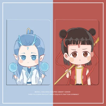 

ipad2018 protective cover air2 new 2019 cartoon air3 with pen slot 10.2mini5 tablet 4 computer Pro10.5 inch 2017pro