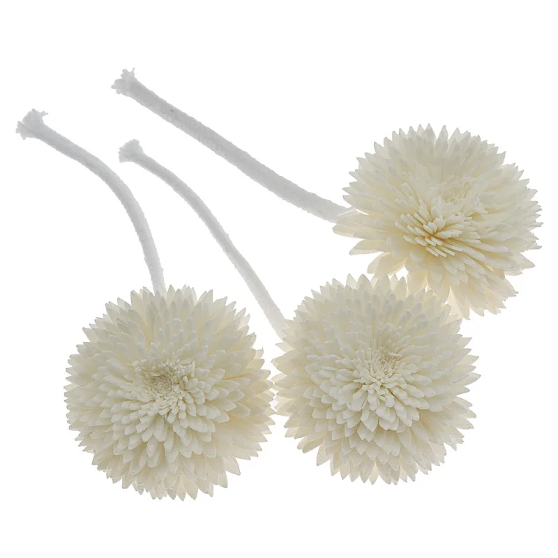 2PCS Flower Shape No Fire Absorbent Aromatherapy Rattan for Reed Diffuser Replacement DIY Home Room Bathroom Decoration