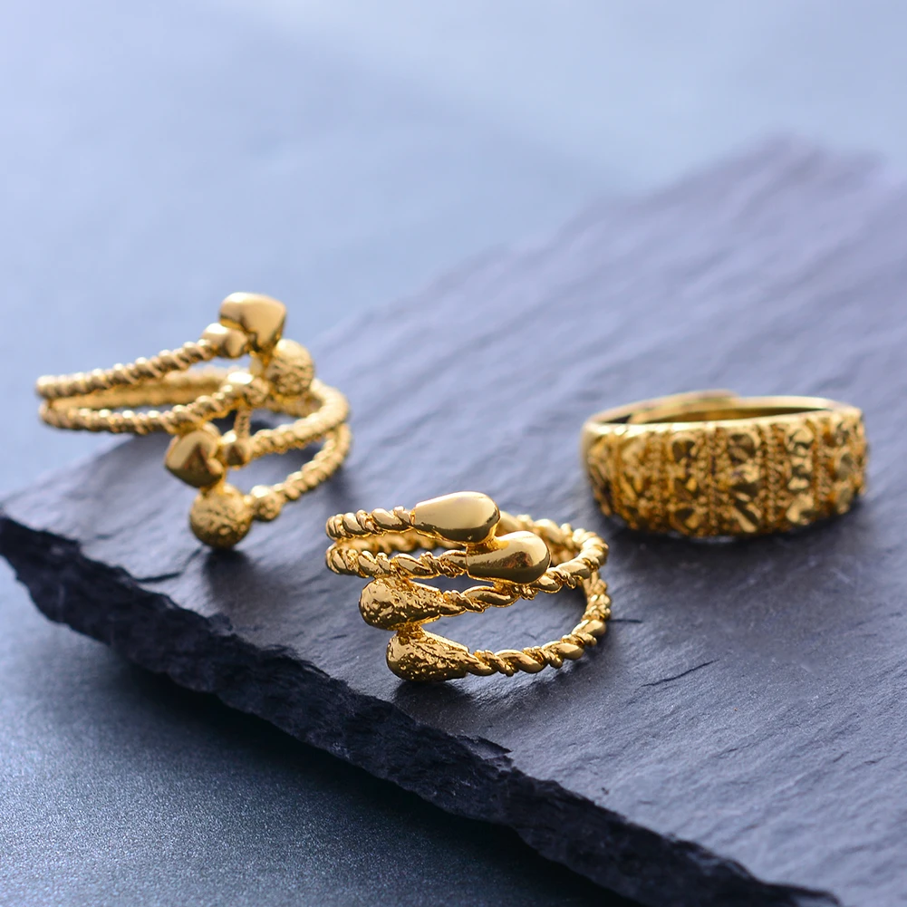 Wando модное кольцо очаровательное для женщин Свадебное позолоченное ювелирное