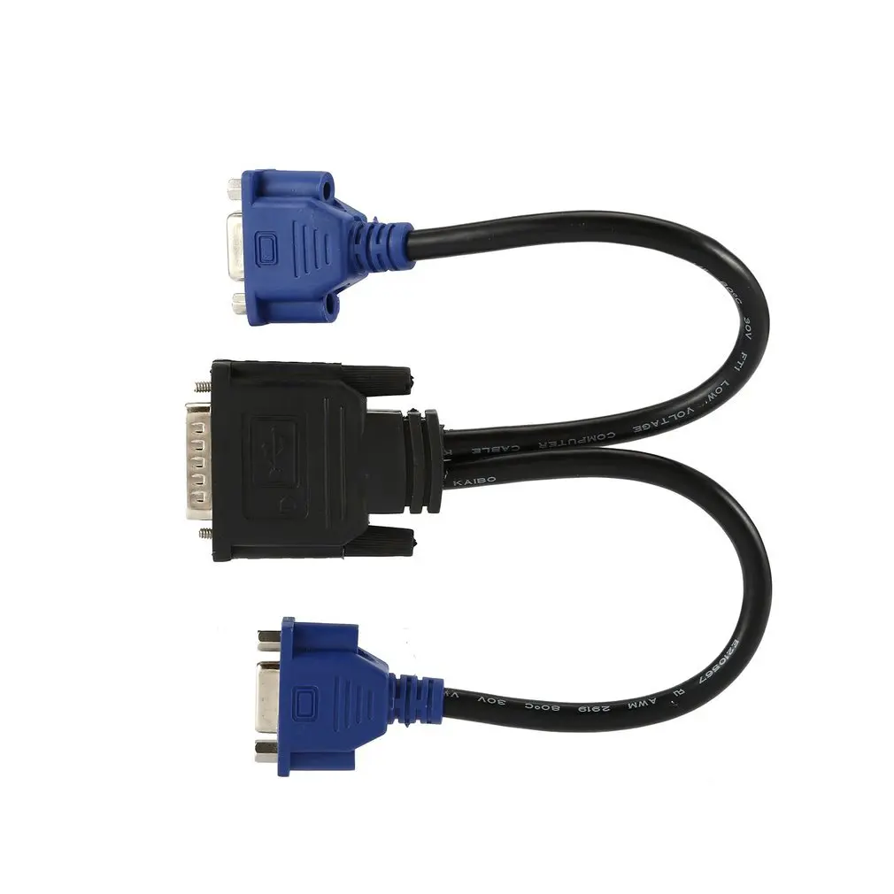 Сплиттер DMS 59 кабель 8in DMS-59 к 1 DVI и VGA Y КАБЕЛЬ разделитель монитора DMS59 | Компьютеры