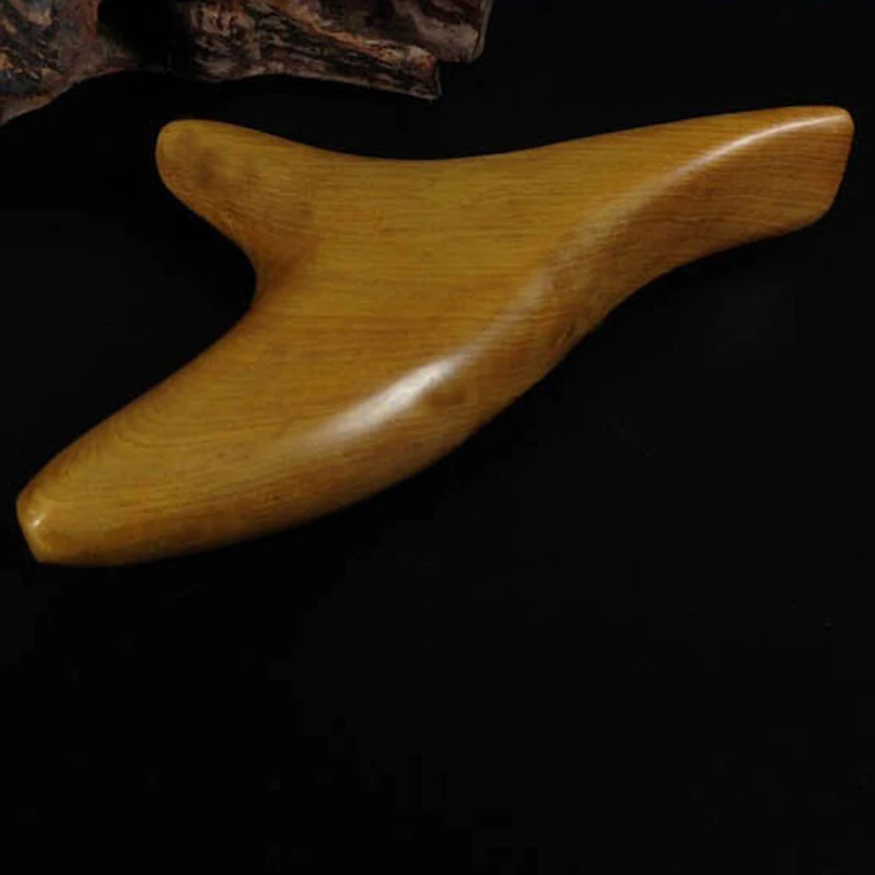 Therapy Massage forBlood Circulation Trigeminal Triangle Body Massager Relax Fragrant Wood Neck Shiatsu Reflexology Wooden SPA