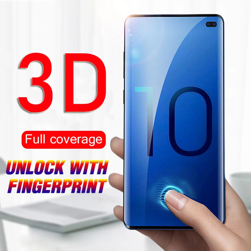 3D полный изогнутый край защитное закаленное стекло для samsung Galaxy Note 10 Защитная пленка для экрана для samsung Note10 Pro