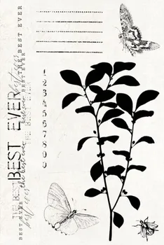 

CLEAR STAMP best ever DIY Scrapbook Card album paper craft silicon rubber roller transparent stamps 308