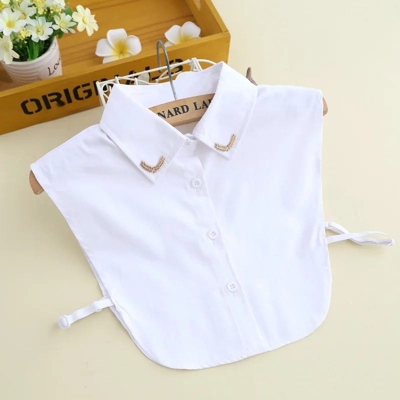 

High Quality Lapel Fake Collars for Women White Shirt Flase Collars Detachable Collar Sweater Blouse Half Shirt Clothese Decor