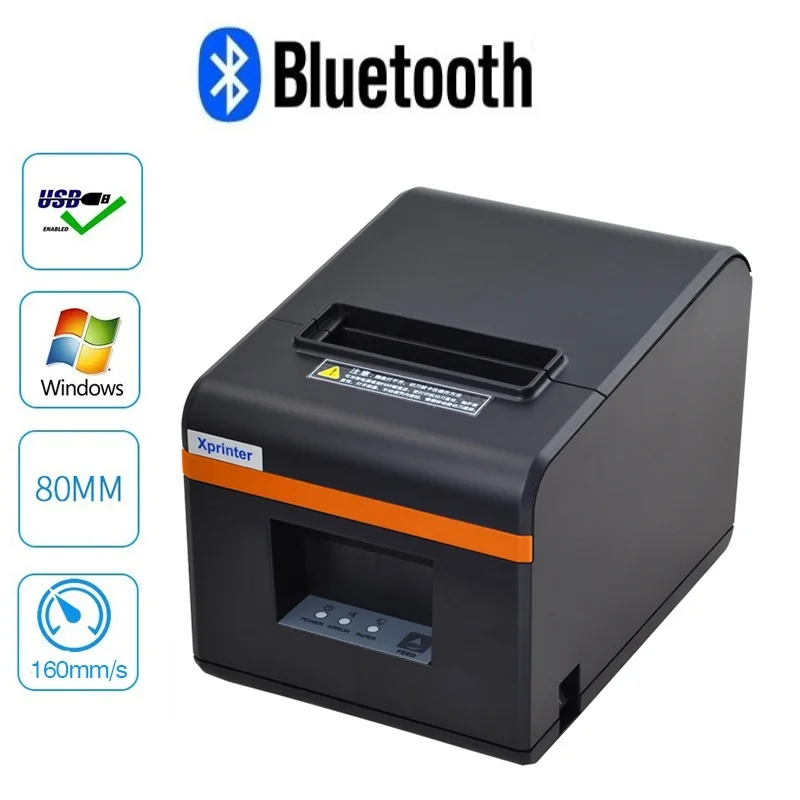 Xprinter термальный pos Штрих-код чековый принтер билета 80 мм bluetooth кухонные принтеры