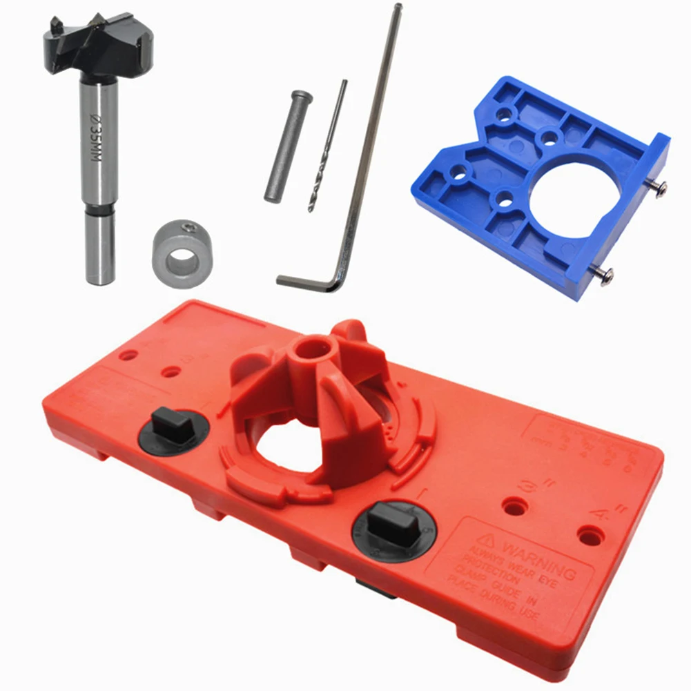 35mm Portable Hole Locator Drill Set Vertical Hole Punching Guide Drilling Dowel Instrument for