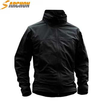

S.archon Tactical Soft Shell Clothes Jacket Men Nylon Hooded Hunting Clothes Outdoor Hiking Jacket Climbing Trekking Fishing
