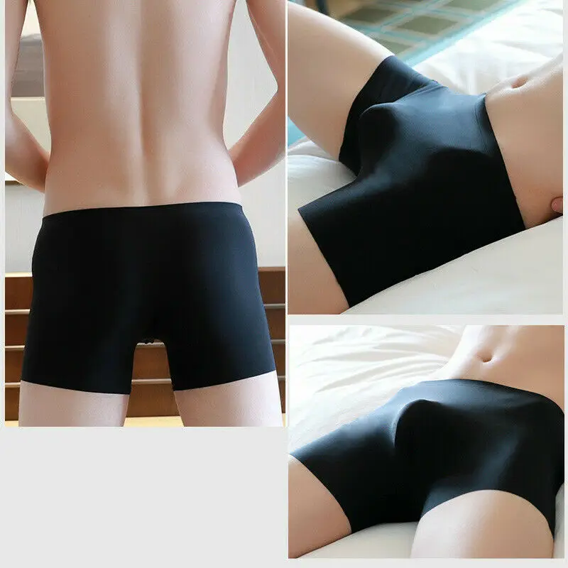 Высокое качество Бесшовные Ice Silk Для мужчин нижнее белье которое поможет скрыть