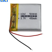 XINJ 3,7 V 450mAh литий-полимерная батарея Li po Liion cell 503030 для камеры gps Sat Nav электронная книга вождения рекордер Смарт-часы