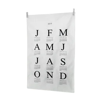 

Hanging Cloth Wall Decor 2019 Calendar Home Letter Simple Large Decorations Cotton Innovative