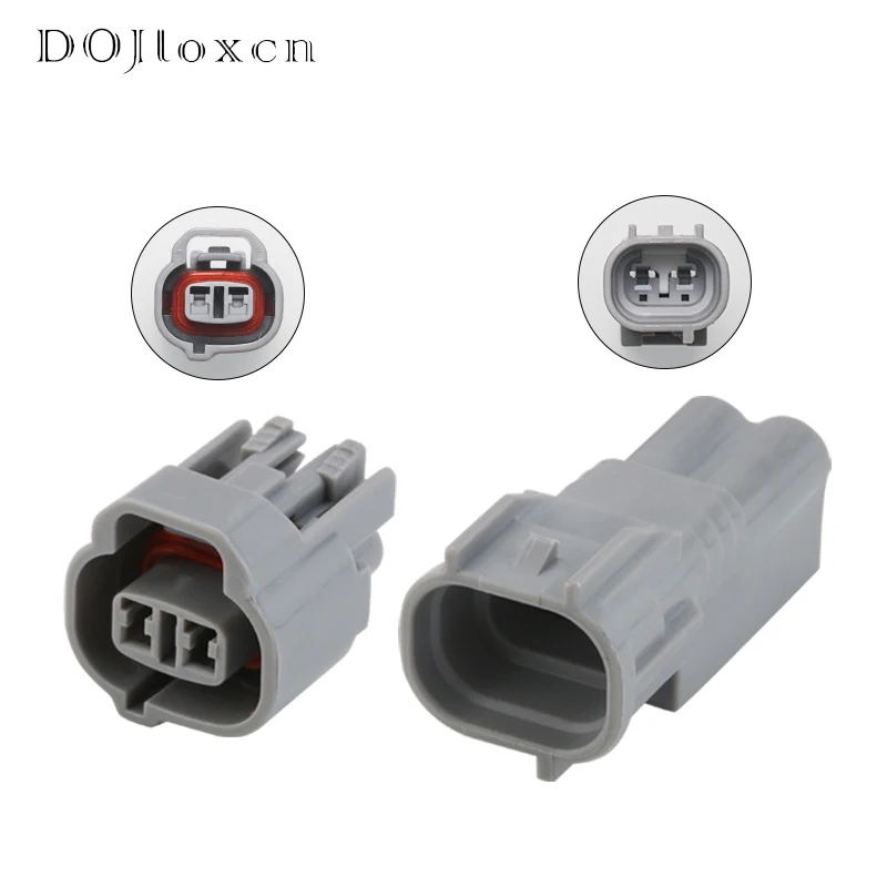 Set 10 Connettori Elettrici Impermeabili 2 Pin Maschio/Femmina Con Terminali E Guarnizioni (6189-0533)
