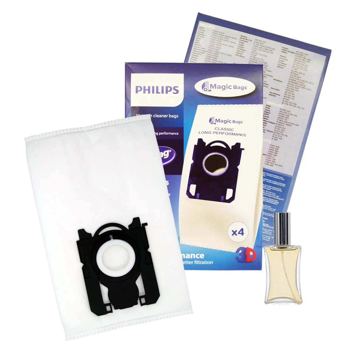 Vacuum Cleaner Dust Bag Compatible Brand Model Philips Monte Carlo Series (4 Pieces) HT-TT0171-268 | Бытовая техника