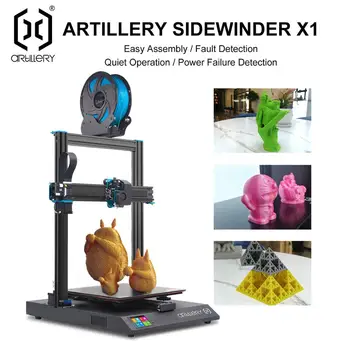 

Artillery 3D Printer Sidewinder X1 SW-X1 High Precision Large Plus Size 300*300*400mm 3d printer Dual Z axis TFT Touch Screen