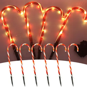 

LED String light Christmas crutch warm white Garland Home Christmas Party Decoration For Camping Home Garden Yard