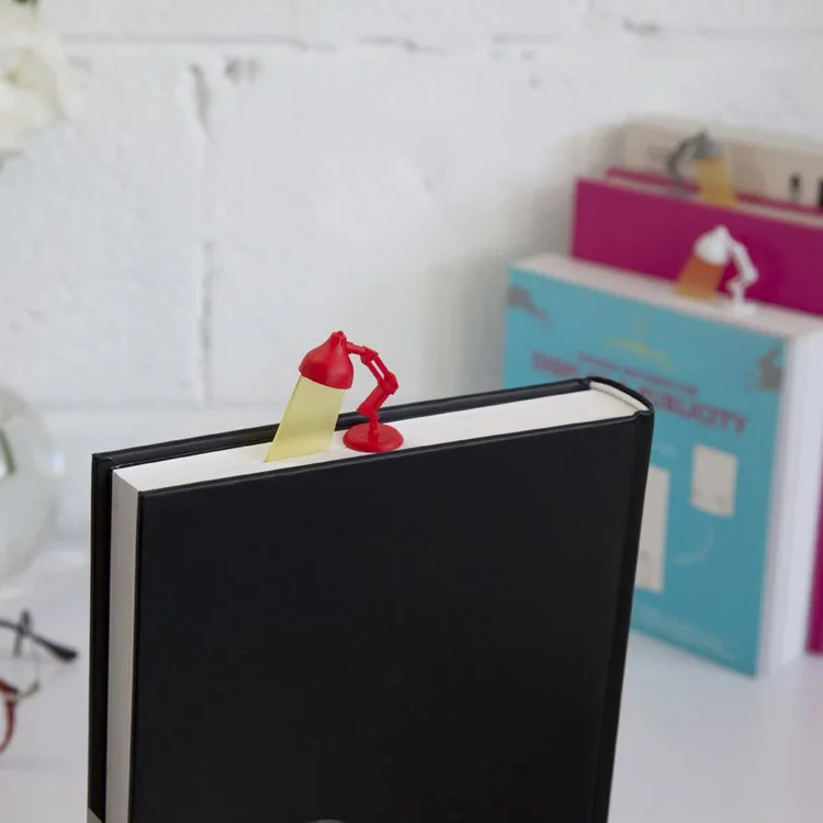 

3D Stereo Desk Lamp Candy-colored Shape Bookmark School Office Supply Plastic Books Marker of Page Reading Marker Bookmarks