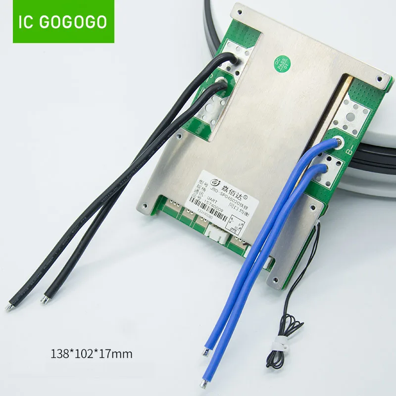 JBD smart BMS 4S 16 8 в 12 В 60 А 80 3 7 а литий ионная Защитная плата ионный аккумулятор высокий