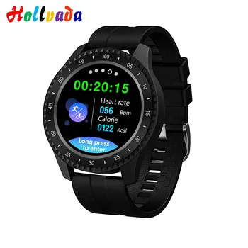 

F17 round screen smart watch for men women bluetooth smartwatch with pedometer blood pressure heart rate monitor for Android iOS