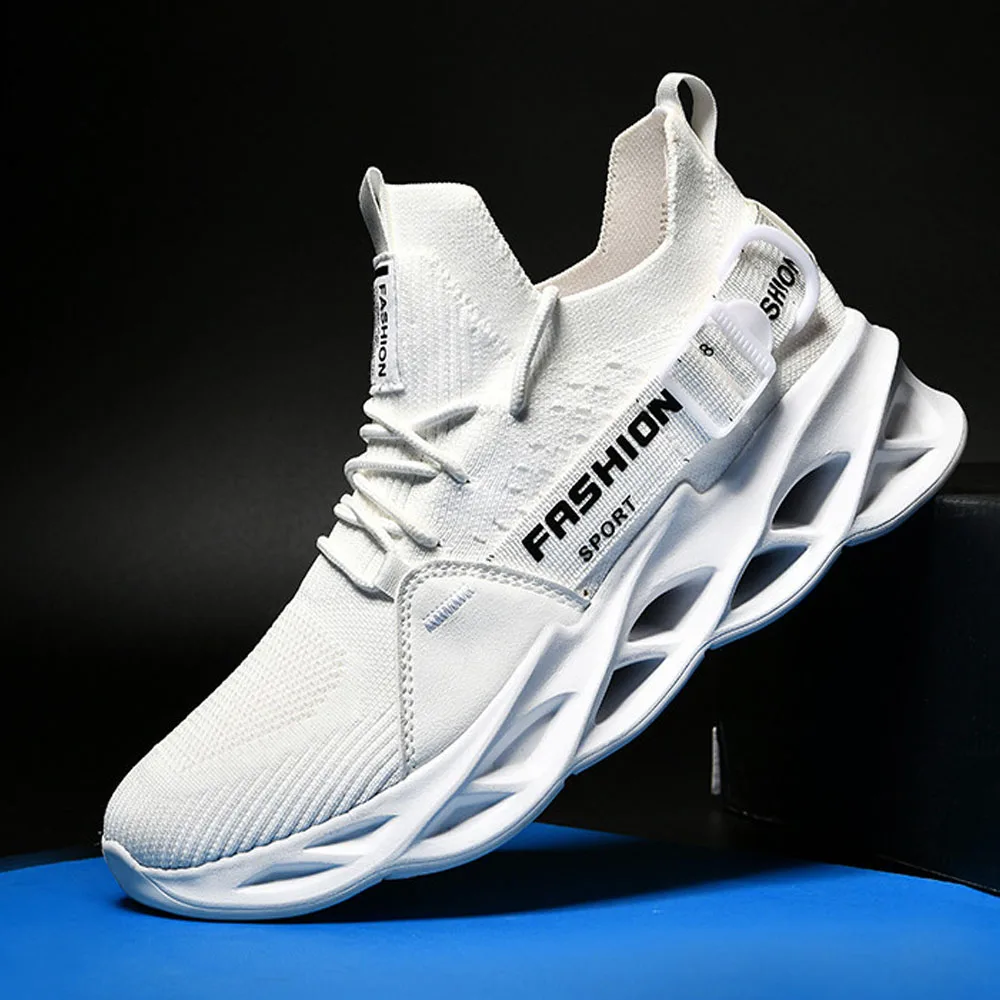 36-46 de moda de los hombres zapatillas de deporte de malla transpirable Deporte Zapatos de luz suave antideslizante zapatos de pareja zapatos de gran tamaño atléticos zapatillas de deporte