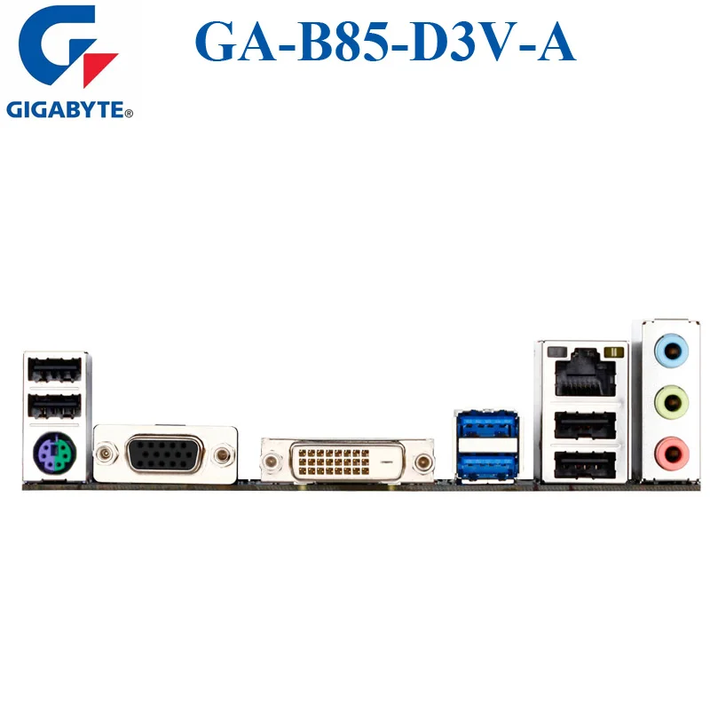 LGA 1150 Gigabyte GA-B85-D3V-A оригинальная материнская плата USB3.0 DDR3 16G B85 B85-D3V-A настольная материнская плата SATA3 системная плата Б/у