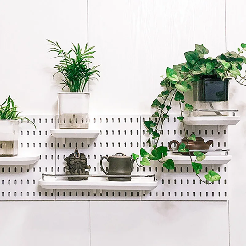 Cabide de parede com perfuração, placa de furação reforçada, conjunto completo de rack com combinação grátis - 100 coisas lindas para a casa