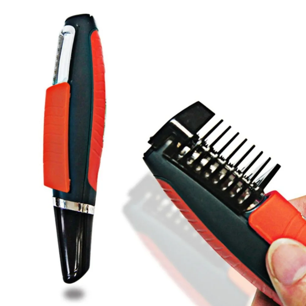 Aparador de Pêlos Máquina de Corte de Cabelo Cuidados com o Rosto Multifuncional Nariz Homens Sobrancelha Orelha Depilação Pessoal Barbeador Luz Led 3 Cheap Aparador de ouvido e nariz