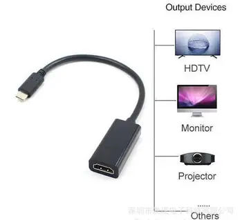 

50pcs USB C to HDMI Adapter 4K 60Hz Type C 3.1 Male to HDMI Female Cable Adapter Converter for Samsung S9/8 Plus HUAWEI