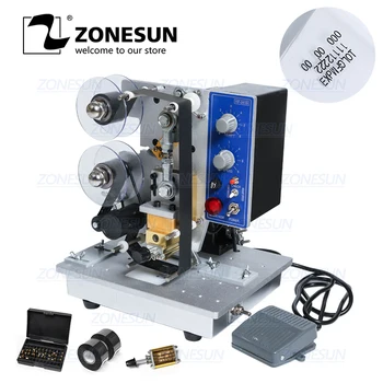 

ZONESUN HP-241B Code Printing Machine,Ribbon Coding Machine Date Printing Machine 1 year warranty English pannel 110V / 220V