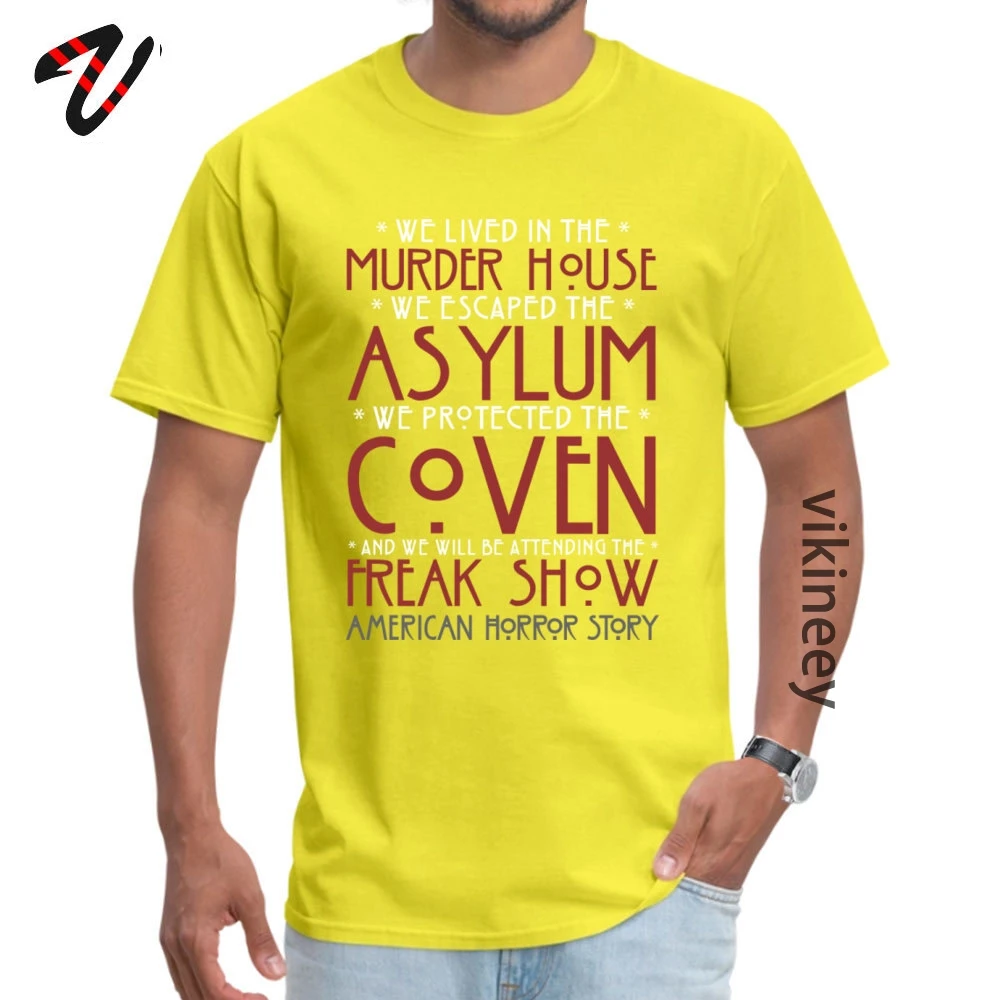 O-Neck AHS_Seasons_ 100% Cotton Men Top T-shirts Unique Short Sleeve Tops T Shirt Slim Fit Casual Tops Tees Free Shipping AHS_Seasons_5239 yellow