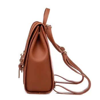 

Women Leather Backpack Shoulder Bag School Travel Satchel Daypack