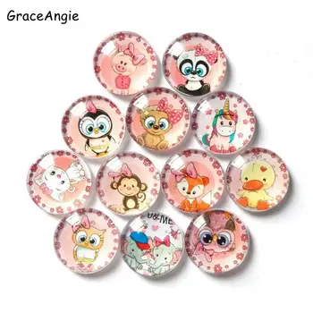 

Mix Animal Round Cameo Cabochons For Earrings photo Domo Owl Pig Pendant Jewelry Making 8/10/12/15/18/ 20/ 25/30mm