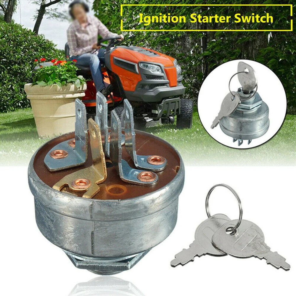 

2019 New Tractor Ignition Starter Switch Key For Tractor Mower Suitable Lawn Mower Garden Power Tools Mower Accessories