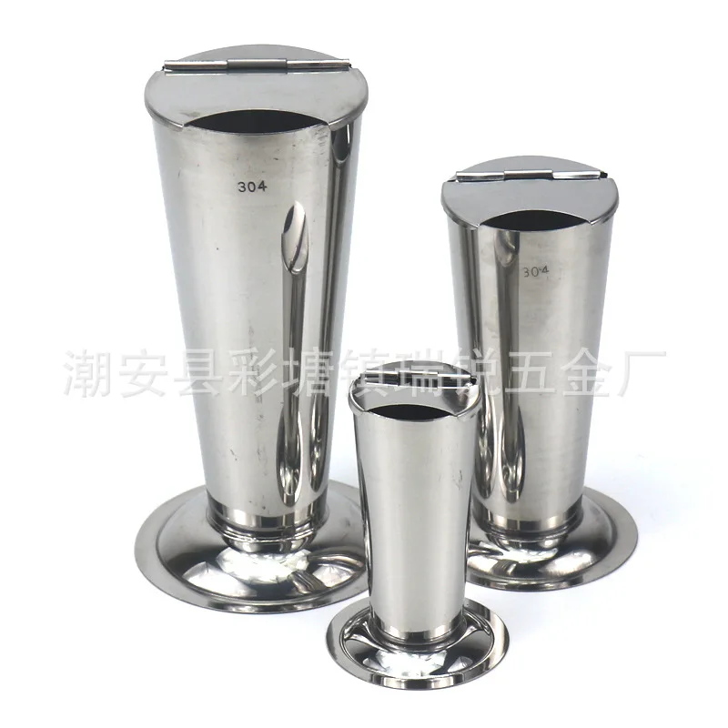 

Stainless Steel Tweezer Barrel Inverted Cone Type Tweezers Tube Tweezers Sterilizing Bottle Bubble Tweezers Bucket with Lid Need