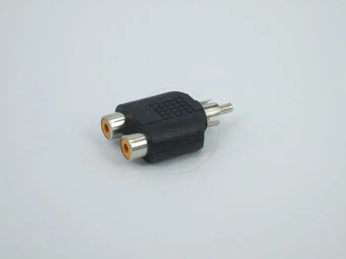 AV революция Двойной RCA аудио адаптер RCA мужской разъем Поворот двойной rca av мать стерео аудио и Конвертация видео