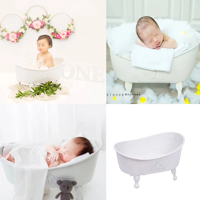Newborn Photography Props Baby Shower Bathtub Infant Photo Studio Posing Basket Baby Photo Props Creative Accessories