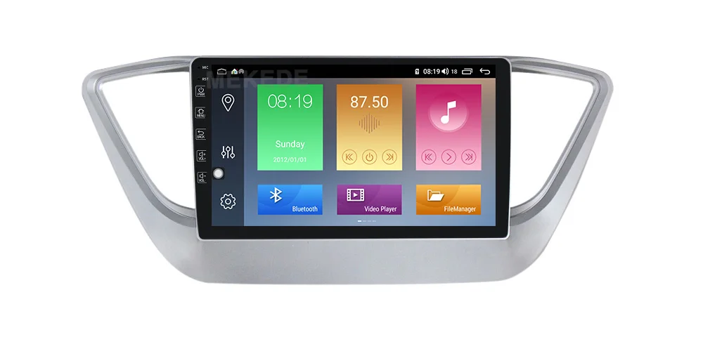 Mekede android10.0 4G+ 64G Автомобильный мультимедийный радио gps навигационный плеер для Solaris hyundai verna встроенный carplay 4G LTE