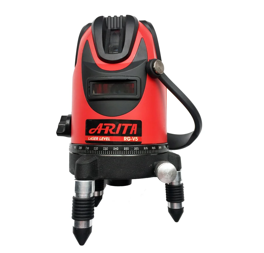 ARITA высокая видимость R/GV-5 Series 5 Line 6 Point красный/зеленый луч лазерный уровень самонивелирующийся 360 вертикальная и горизонтальная регулировка - Цвет: Normal light