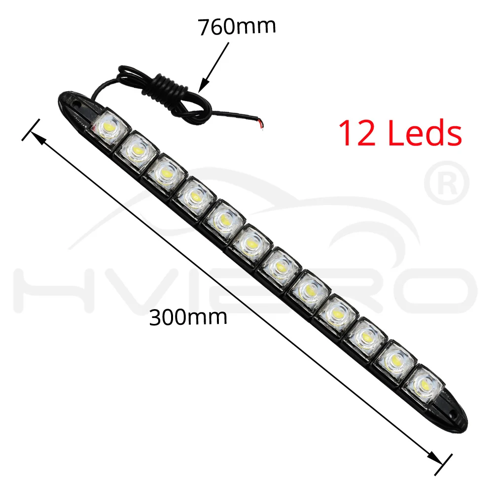 Hviero Car Styling COB DRL Fog Light Flexible Silicone white Daytime Running Lights Auto Led HeadLamp IP67 Waterproof 10w Bright Led car styling