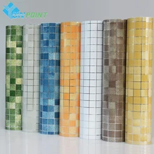 Papel pintado cocina pegatinas de azulejos impermeables vinilo plástico autoadhesivo papel de pared decoración del hogar Pegatinas de pared de baño PVC mosaico