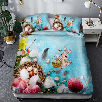 

Easter Thanksgiving 3D Quilt Duvet Doona Cover Set Single Double Queen King Print