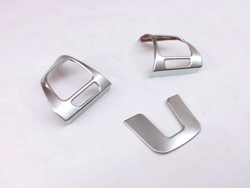 Для Tiguan 2009 2010 2011 2012 2013 ABS Матовый рулевое колесо украшения кнопку Крышка отделки салона авто аксессуары для укладки волос