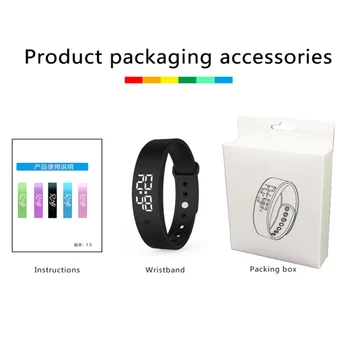 

5 Colors V9 Smart Temperature Measurement Bracelet Pedometer Sleep Monitor Temperature Bracelet Smart Wristband