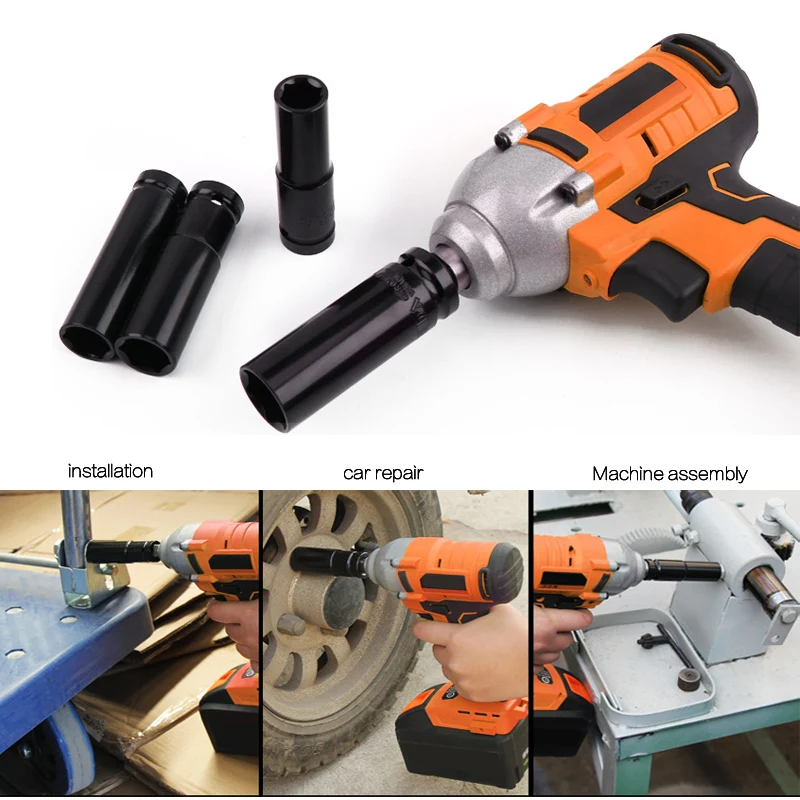 Standard 8~32mm Socket Wrench Set Tool 1/2" Drive Adapter Spanner Converter Reducer Electric Impact Wrench Socket Sets