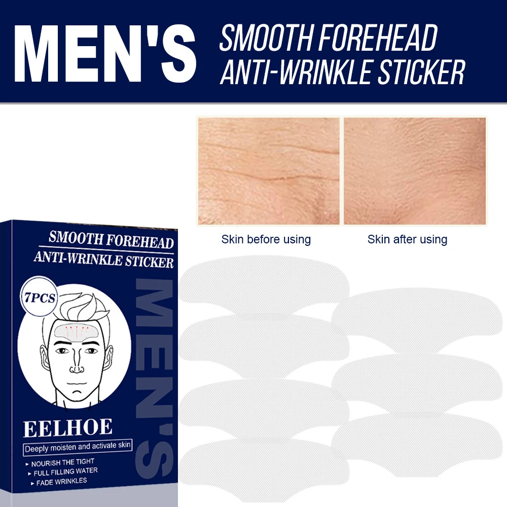 

7pcs Anti-Wrinkle Forehead Stickers Sagging Wrinkles Smoothing Lines Locking Tool Line Removal Anti-Aging Lifting Moist Stickers