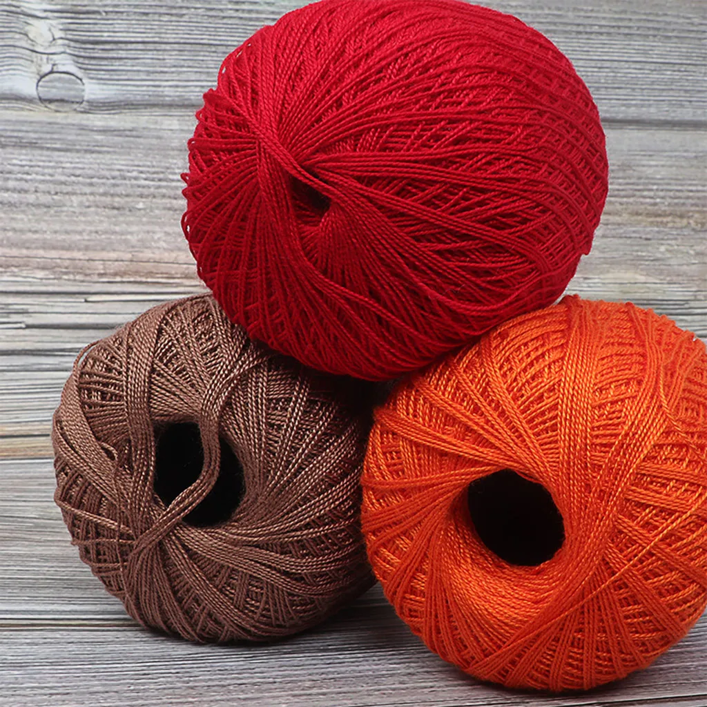 DIY пряжа для вязания, модная кружевная нить, тканая хлопковая тонкая хлопковая нить, пряжа для вязания крючком, Hilos Para Tejer A Ganchillo