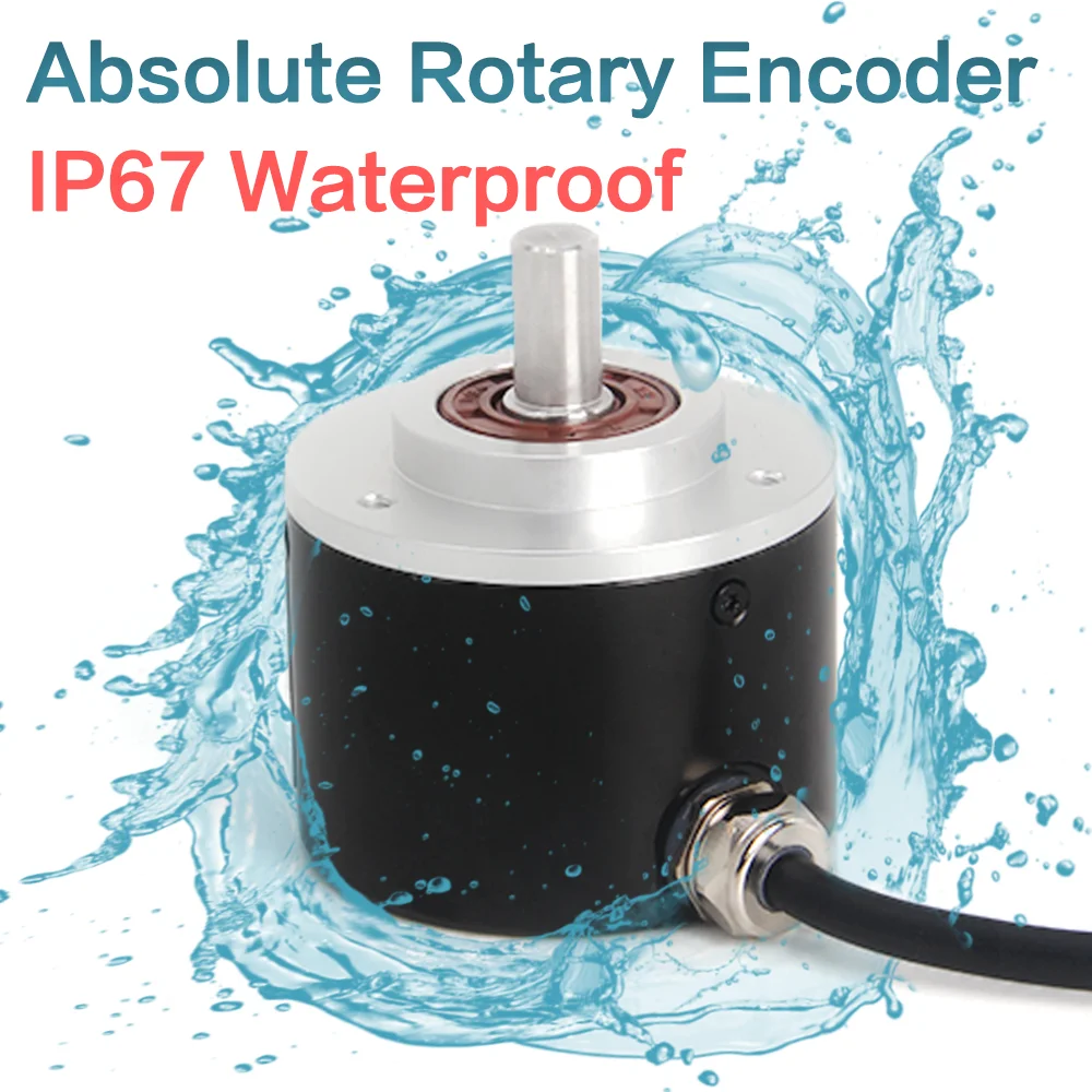 Waterproof rotary encoder absolute ip67 can rs485 ssi switches