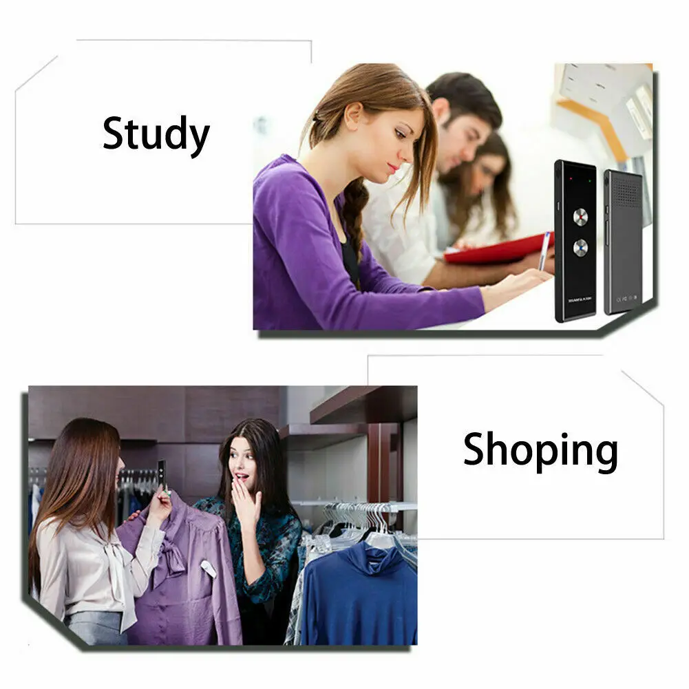 Портативный переводчик T8 Smart 42 язык текст слова интерактивный 2,4 г переводчик двухсторонний в режиме реального времени голос