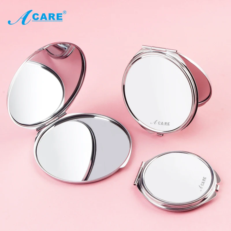 Компактное квадратное косметическое зеркало Acare Портативное двухстороннее